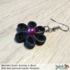 Beautiful Dream Black Purple Floral D